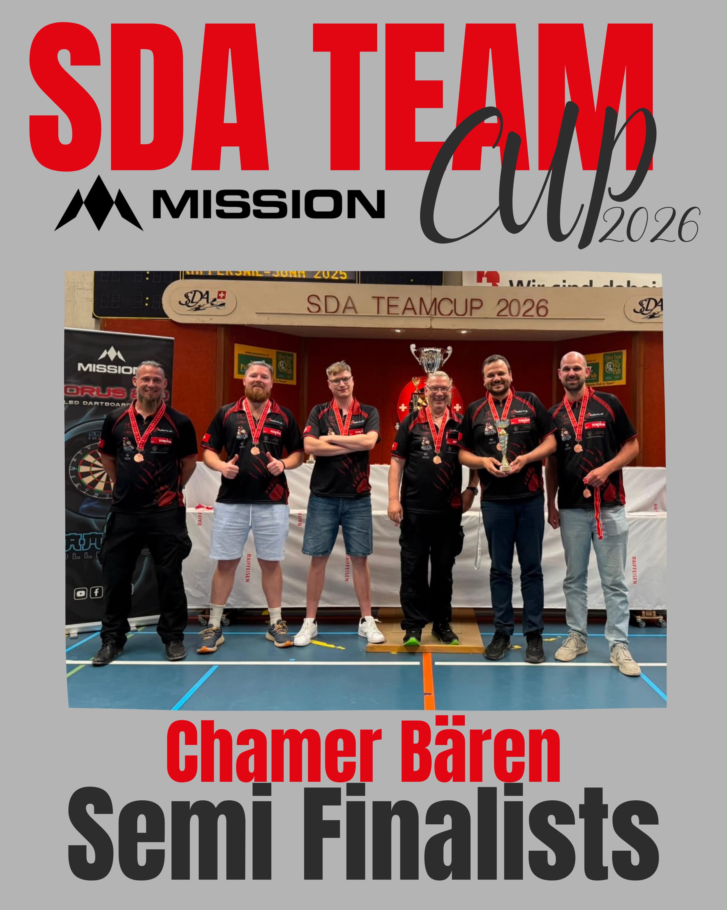 SDA Team Cup 2026: Halbfinalisten Chamer Bären und Joker